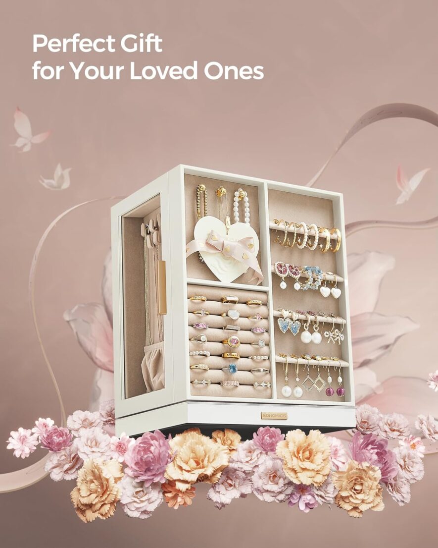 We Recommended Rotating, Jewelry Storage Case With Drawers